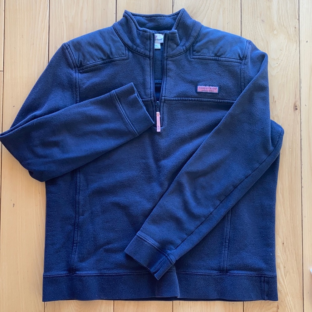 classic Vineyard Vines woman navy zip-up